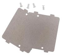 METER STAR 2 pc WB39X10034 & 262100100006 Plaque de Guide d'Ondes pour Micro-Ondes, 4 Rivets - Feuille de Mica de Remplacement Compatible (Convient AP4980541/AH3486812) pour Micro-Ondes GE/General