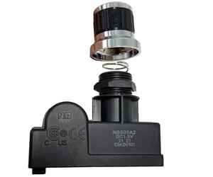 METER STAR Allumeur électronique à 2 prises avec interrupteur tactile chromé pour Char-Broil, Kenmore Sears, Brinkmann, Broil-Mate, Broilmaster, Blackstone, Pile AA