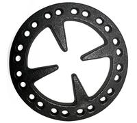 METER STAR Réducteur d'anneau de gaz en fonte de 12,7 cm - Support plat pour cafetière turque, machine à expresso et moka sur cuisinières à gaz