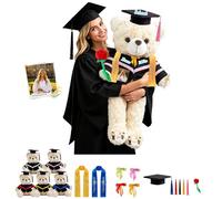 MeterBear Ours De Diplôme Géant Personnalisé pour Enfants Et Adultes 60cm À 100cm pour Le Diplôme Et Noël, Graduation Bear Grande Peluche sur Mesure pour Maternelle Lycée Et Université