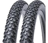 MetersGod 2Pcs 26x2.0 pneus vélo 26 Pouces Pneu Velo 26 x 2.0 50-559 Compatible VTT/Vélo Tout Terrain 26x1.95 26x2.0 26x2.10 Pliable pneus vélo