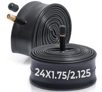 MetersGod Lot de 2 chambres à air de vélo de qualité supérieure 61 x 4,75/1,90/1,95/2,0/2,10/2,125, compatibles avec pneus de vélo de 24 x 1,75 à 2,125, avec valve Schrader de 32 mm, caoutchouc butyle