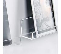 MetFun Lot de 3 supports muraux pour disques vinyles - 30,5 cm - En acrylique transparent - Pour présentation de disques vinyles - Étagères flottantes pour chambre d'enfant