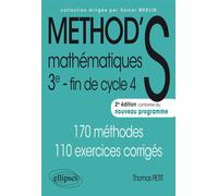 Méthod' Mathématiques - 3e - 2e édition conforme à la réforme du collège - Thomas Petit - Ellipses - broché - Scolaire / Universitaire