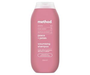Method Shampoing volumisant, Peace and Petals, pivoine, eau de rose et parfum de protéine de quinoa, sans sulfate, 350 ml