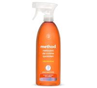 Method Spray Nettoyant Cuisine, Élimine la Graisse et les Saletés, Parfum Clementine, Bouteille de 828ml