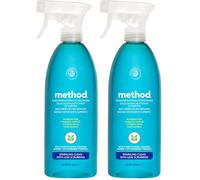Method Spray Nettoyant Salle de Bain, Élimine les Résidus de Savon et le Calcaire, Bouteille de 828ml (Lot de 2)