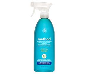 Method Spray Nettoyant Salle de Bain, Élimine les Résidus de Savon et le Calcaire, Bouteille de 828ml
