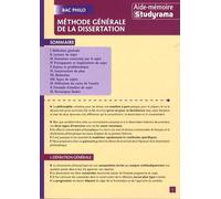 Méthode générale de la dissertation - Bac philo