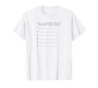 Méthode Scientifique > Croyances | Drôle Nerdy Science Lécularisme T-Shirt