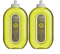 Méthode Squirt + balai à franges, Nettoyant pour sols durs, Citron Gingembre, 0,7 l - 2PC