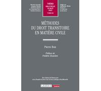 Méthodes du droit transitoire en matière civile - Pierre Bon - Lgdj - broché - Etude