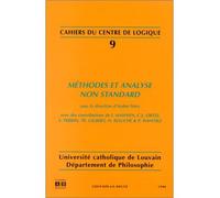 Methodes et analyse non standard - Cahiers Du Centre Lo - Academia Eds - broché - Etude