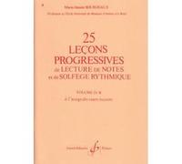 Méthodes et pédagogie BILLAUDOT BOURDEAUX MARIE-JEANNE - 25 LEÇONS PROGRESSIVES VOL.4B Formation musicale - solfège G