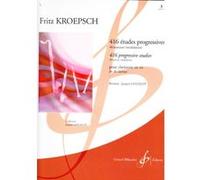 Méthodes et pédagogie BILLAUDOT KROEPSCH FRITZ - 416 ETUDES PROGRESSIVES VOL.3 - CLARINETTE Clarinette