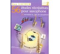 LACOUR GUY - 56 ETUDES RECREATIVES VOL.2, 26 ETUDES - SAXOPHONE
