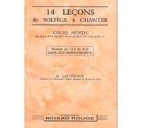 Méthodes et pédagogie CARISCH GARTENLAUB - 14 LECONS COURS MOYEN SOL - FORMATION MUSICALE Formation musicale - solfège