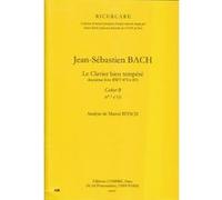 Méthodes et pédagogie COMBRE BITSCH MARCEL - ANALYSE DU CLAVIER BIEN TEMPERE CAHIER B Formation musicale - solfège G