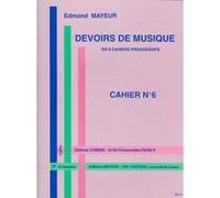 Méthodes et pédagogie COMBRE MAYEUR EDMOND - DEVOIRS DE MUSIQUE CAHIER 6 - Formation musicale - solfège G