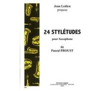 Méthodes Et Pédagogie Combre Proust Pascal - Styletudes (24) - Saxophone Saxophone