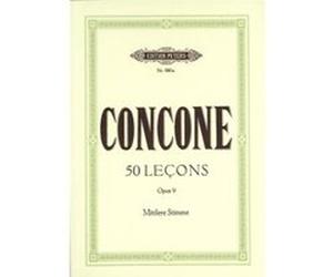 Méthodes et pédagogie EDITION PETERS CONCONE GIUSEPPE - 50 LEÇONS OP.9 - VOCAL Chant G