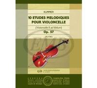 Méthodes et pédagogie EMB (Editio Musica Budapest) KUMMER - 10 ETUDES MELODIQUES OP.57 - VIOLONCELLE Violoncelle G