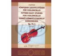 Méthodes et pédagogie EMB (Editio Musica Budapest) POPPER - FIFTEEN EASY STUDIES OP.76/1 - VIOLONCELLE Violoncelle