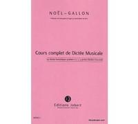Méthodes et pédagogie JOBERT GALLON NOEL - DICTEES HARMONIQUES GRADUEES A 2, 3 ET 4 PARTIES (150) Dictées musicales