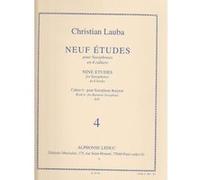 Méthodes et pédagogie LEDUC LAUBA CHRISTIAN - NEUF ETUDES POUR SAXOPHONE - CAHIER 4 Saxophone