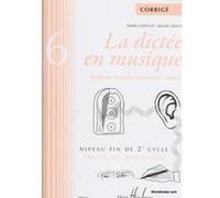 Chepelov P. / Menut B. - La Dictee En Musique Vol.6 - Corrige