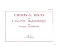 Méthodes et pédagogie LEMOINE DANDELOT GEORGES - CAHIERS DE TEXTES L'ANALYSE HARMONIQUE VOL.1 Formation musicale - solfège G