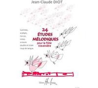 Méthodes et pédagogie LEMOINE DIOT JEAN-CLAUDE - ETUDES MELODIQUES (24) - FLUTE Flute G