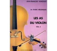 Méthodes et pédagogie LEMOINE GARLEJ B./ GONZALES J.F. - LES AS DU VIOLON VOL.2 - VIOLON, PIANO Violon