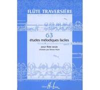 Méthodes et pédagogie LEMOINE HUNT SIMON - ETUDES MÉLODIQUES FACILES (63) - FLUTE Flute
