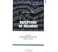 Méthodes et pédagogie LEMOINE LABROUSSE MARGUERITE - RÉPERTOIRE DE MÉLODIES VOL.1 Formation musicale - solfège