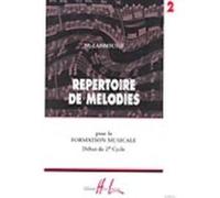 Méthodes et pédagogie LEMOINE LABROUSSE MARGUERITE - RÉPERTOIRE DE MÉLODIES VOL.2 Formation musicale - solfège