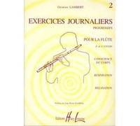 Méthodes et pédagogie LEMOINE LAMBERT GEORGES - EXERCICES JOURNALIERS VOL.2 - FLUTE Flute