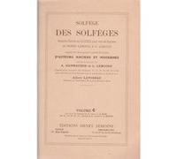 Méthodes et pédagogie LEMOINE LAVIGNAC ALBERT - SOLFÈGE DES SOLFÈGES VOL.4B SANS ACCOMPAGNEMENT Formation musicale - solfège