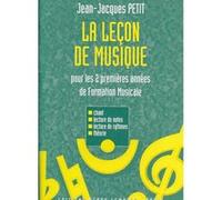 Méthodes et pédagogie LEMOINE PETIT JEAN-JACQUES - LEÇON DE MUSIQUE 1ÈRE ET 2ÈME ANNÉES Formation musicale - solfège