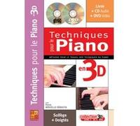 Méthodes et pédagogie PLAY MUSIC PUBLISHING MINVIELLE-SEBASTIA - TECHNIQUES POUR LE PIANO EN 3D CD + DVD Piano