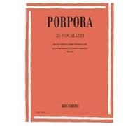 Méthodes et pédagogie RICORDI PORPORA N. - 25 VOCALIZZI AD UNA VOCE E A 2 VOCI - CHANT Chant