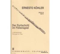 Méthodes et pédagogie ZIMMERMANN KOHLER ERNESTO - ETUDES OP.33 VOL.2 Flute G