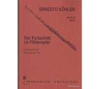 Méthodes et pédagogie ZIMMERMANN KOHLER ERNESTO - ETUDES OP.33 VOL.3 Flute G