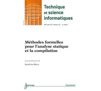 Methodes formelles pour l'analyse statique et la compilation - Blazy - Hermes Science Publications - broché - Livre