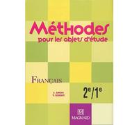 Méthodes pour les objets d'étude: Français, 2e-1e