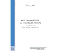 Méthodes quantitatives de consultation d'experts