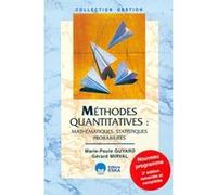 Méthodes quantitatives mathématiques, statistiques, probabilités Marie-Paule Guyard (Auteur), Gérard Mirval (Auteur)
