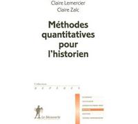 Méthodes quantitatives pour l'historien