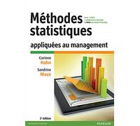 Méthodes statistiques appliquées au management - 2e édition Avec MyLab, 2ème édition - Corrine Hahn - Pearson France - Livre CD-ROM - Scolaire / Universitaire CD