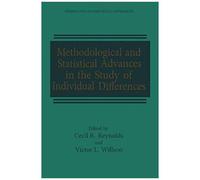 Methodological And Statistical Advances In The Study Of Individual Differences